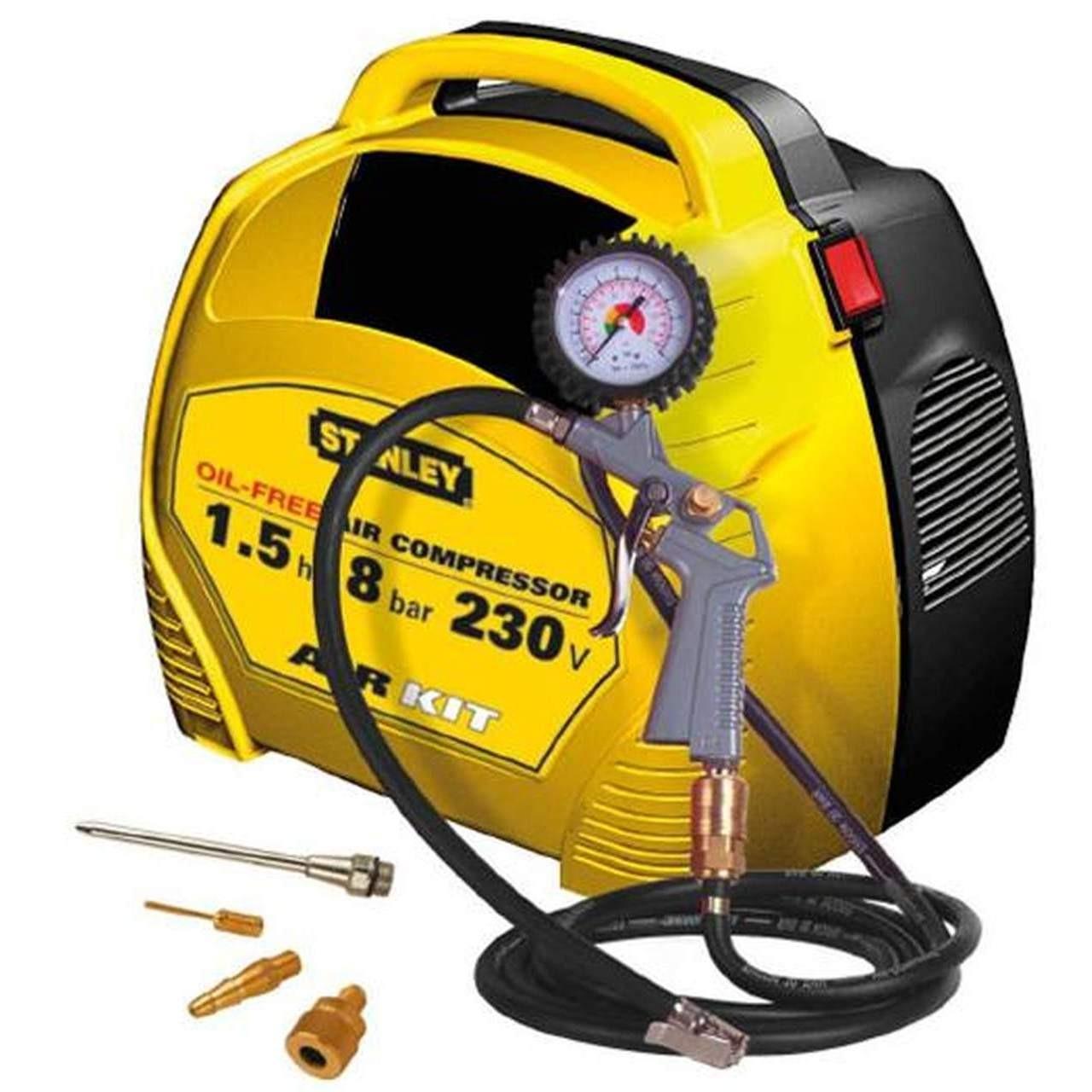 Stanley AIR KIT OL 195 ölfreier Kompressor 1,1 kW 8 bar - Image 2