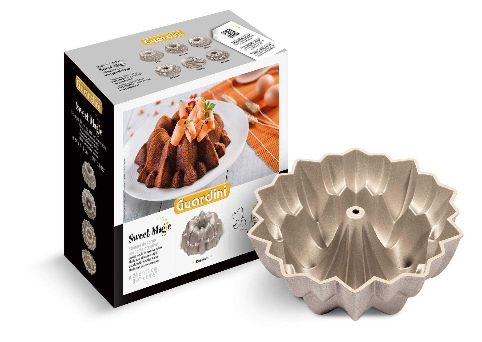 Bronze No-Name Kuchenform Cascade Sweet Magic Champagner 24 Cm - Bild 4