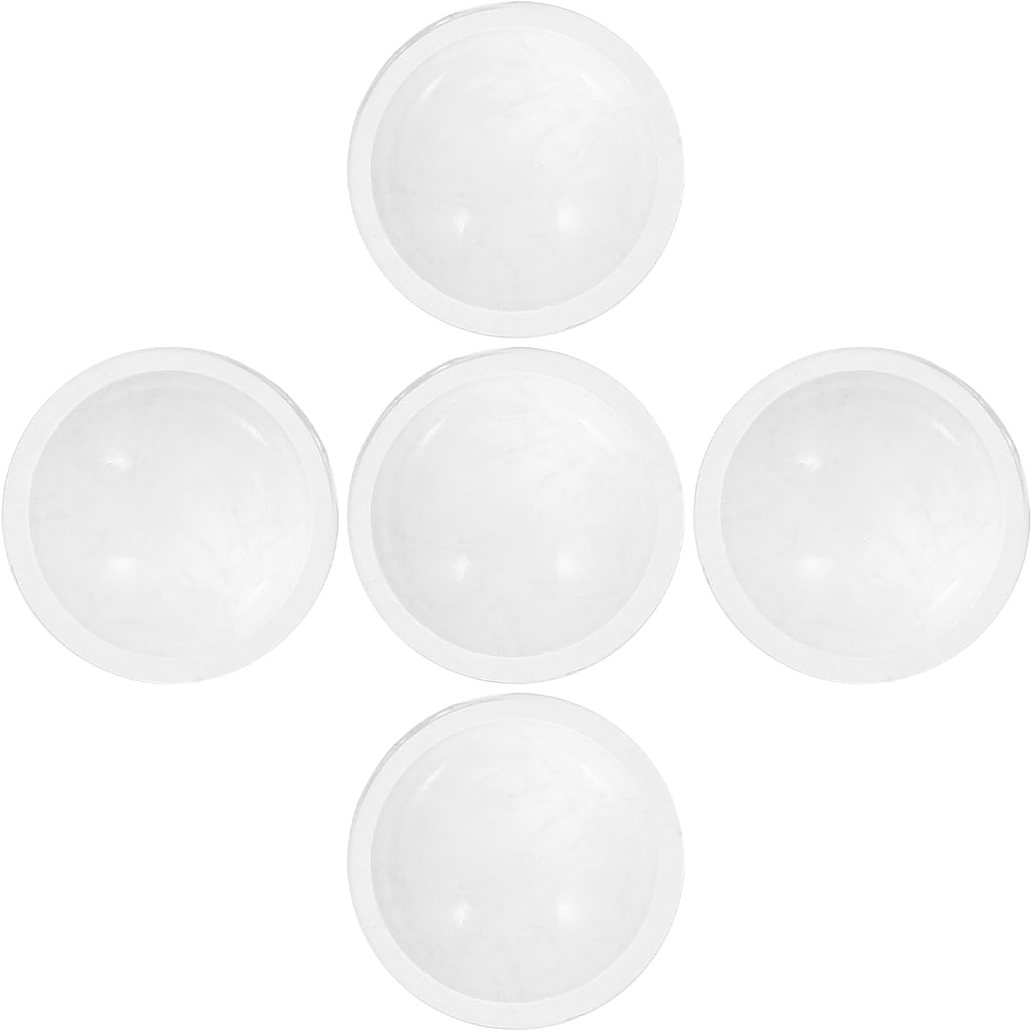 Lentille optique convexe à mise au point réglable, verre, lot de 5