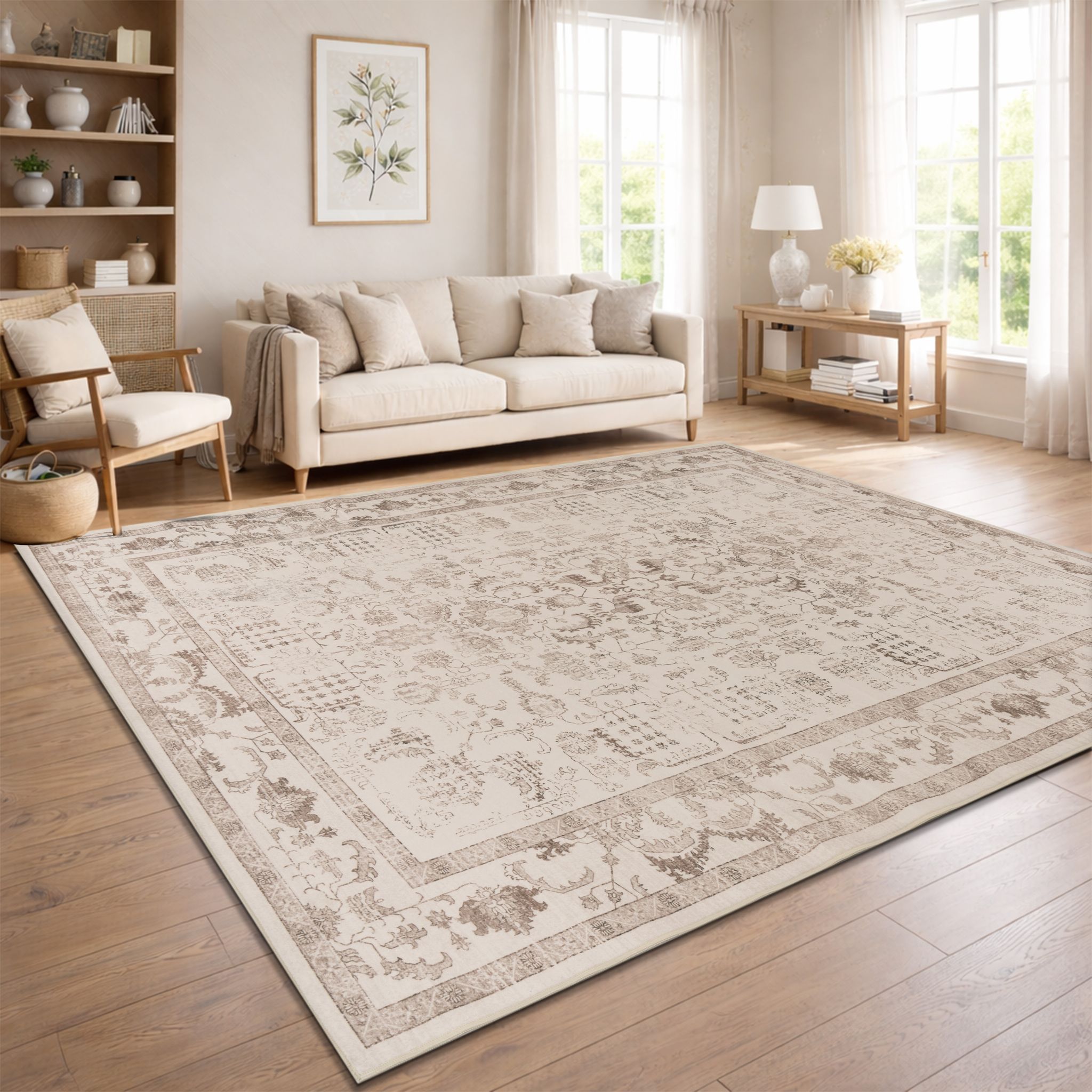 Paco Home – Tapis Berbère Vintage Boho Moderne 160x220 Cm – Lavable À