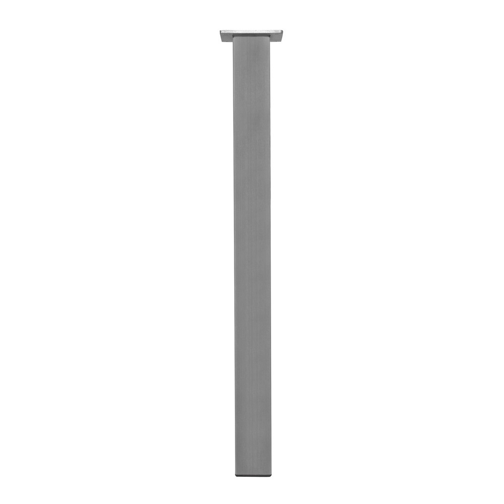 Vivol Edelstahl-tischbeine - Eckig - 60 X 60 X 720 Mm - Rostfrei & Gebürstet