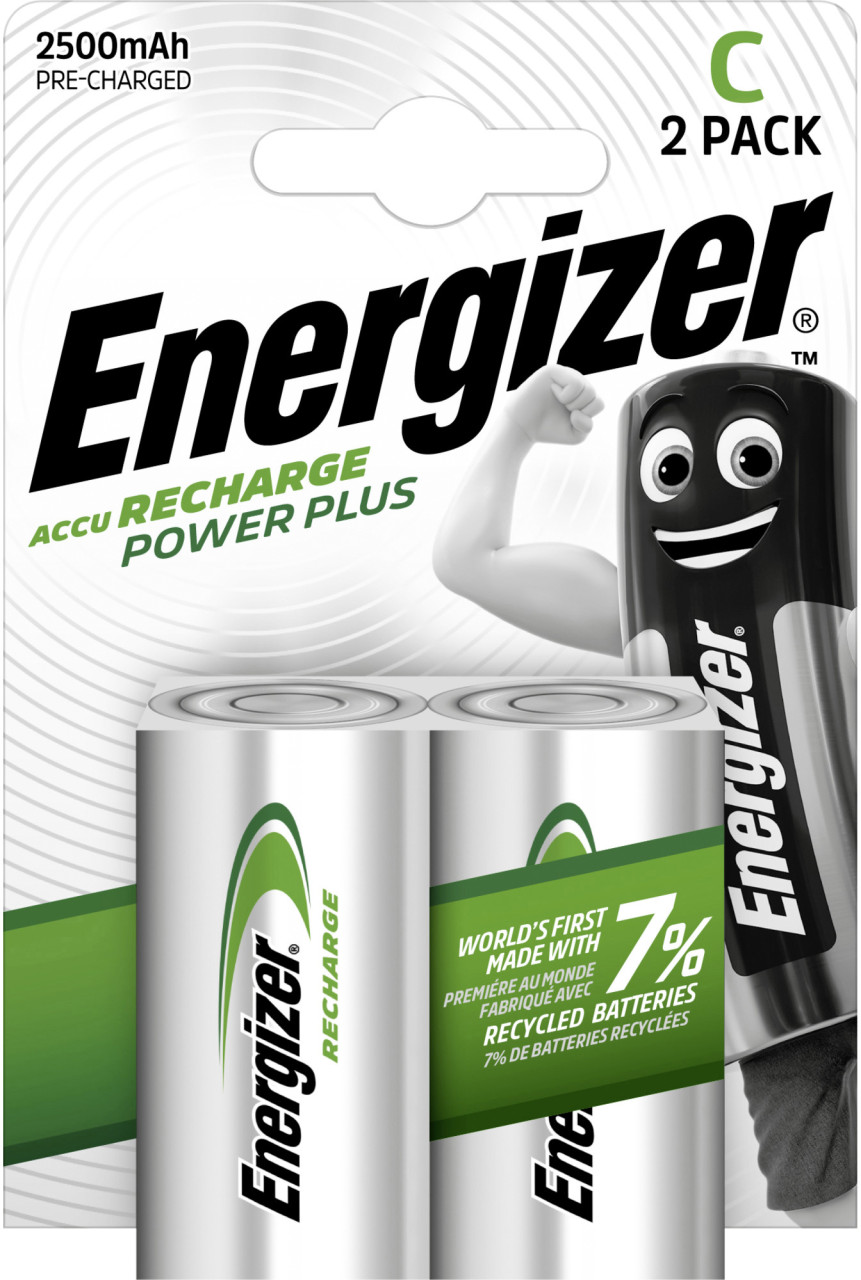 Energizer - Power Plus Hr14 Baby (C)-Akku Nimh 2500 Mah 1.2 V 2 St.