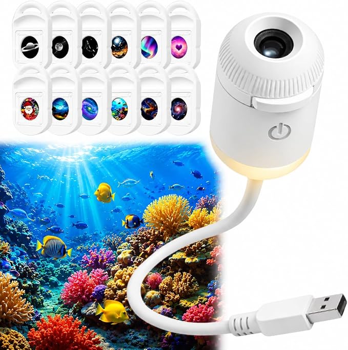 Proiettore Galattico Con Luce Notturna, Proiettore Olografico 5d 2 In 1, Proiettore Di Stelle Hd Intelligente E Dinamico Plug And Play Per Soffitto.