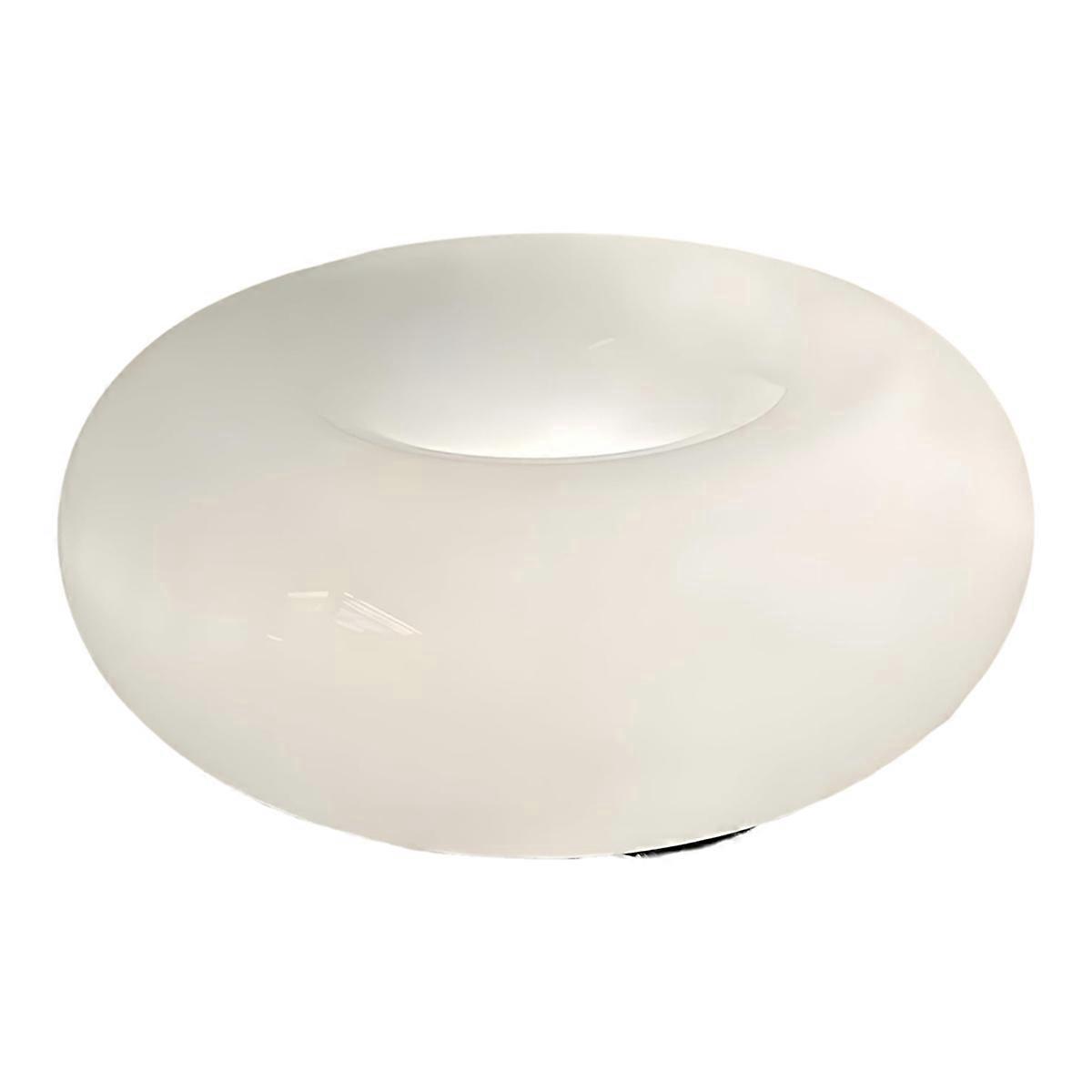 Lampe De Table Led En Forme De Donut, Rechargeable Par Usb, Pour Chambre À Coucher - Blanc Crème