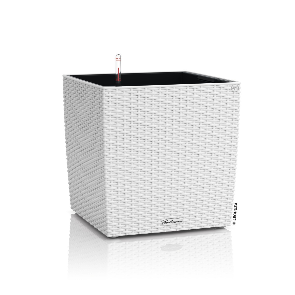 Blumentopf "Lechuza Cube Cottage 30 Weiss"