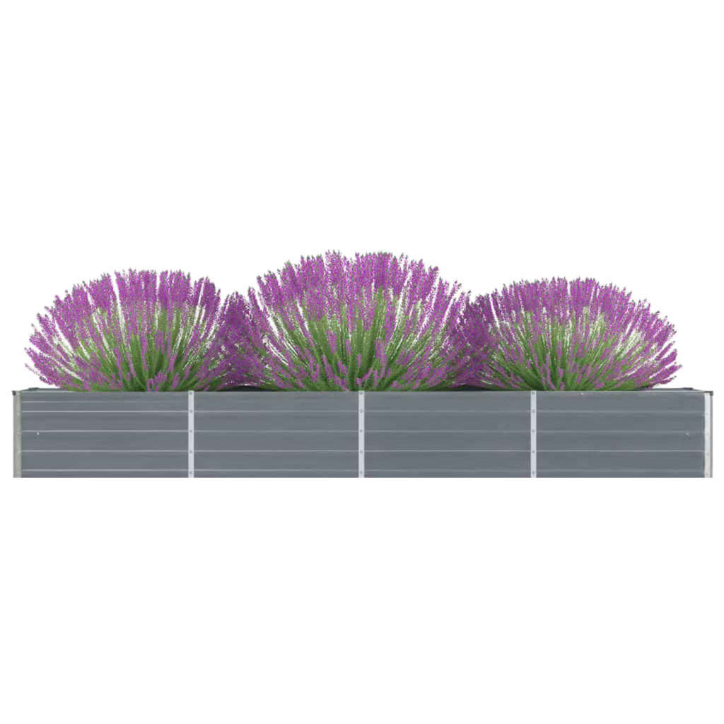 Vidaxl - Lit Surélevé De Jardin Acier Galvanisé 320x40x45 Cm Gris