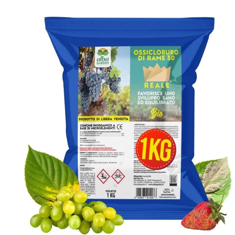 Albagarden Ossicloruro Di Rame 50 Concime Ce Blu Biologico Per Vite...
