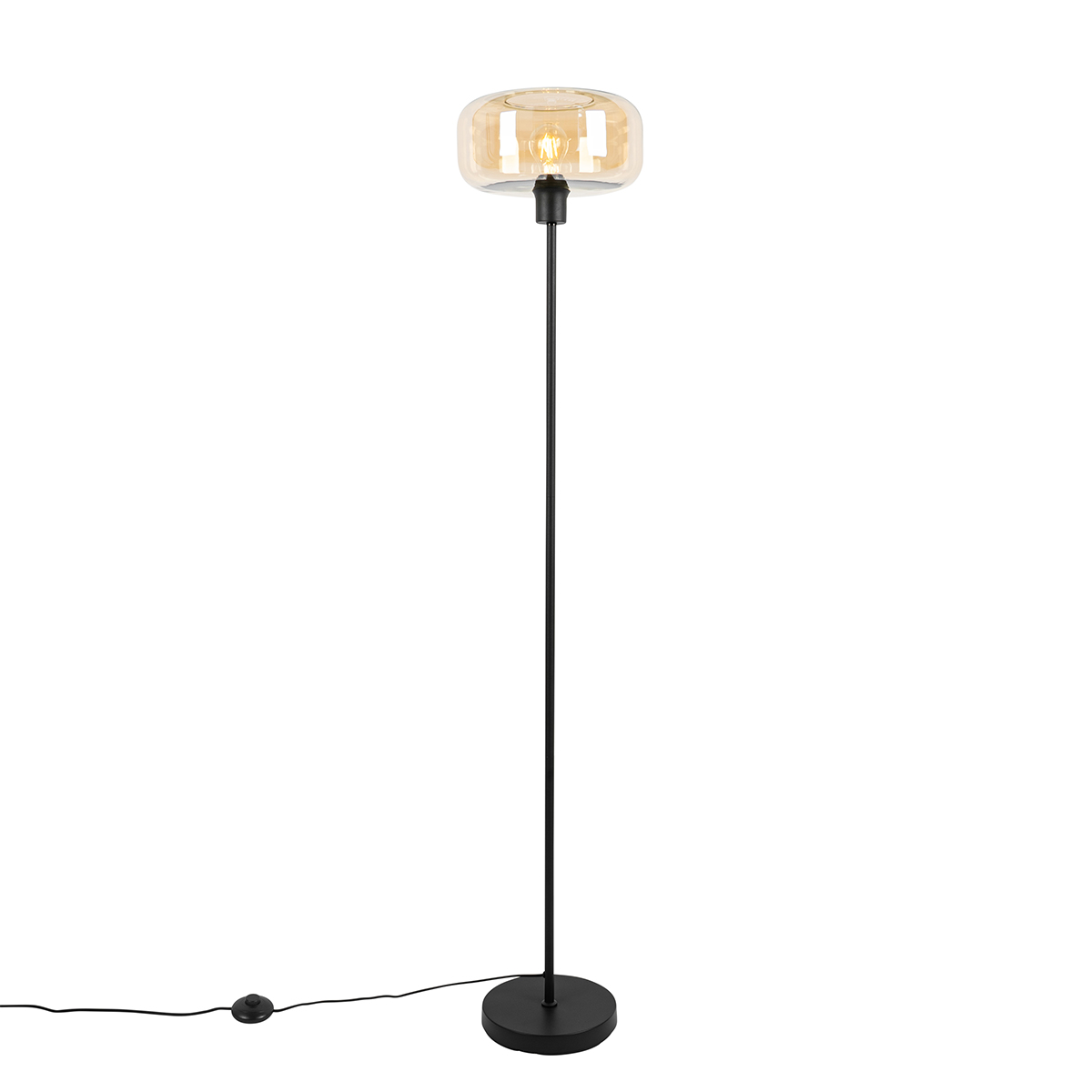 Bizle - Lampadaire - 1 Lumière - H 146 Cm - Beige - Art Deco
