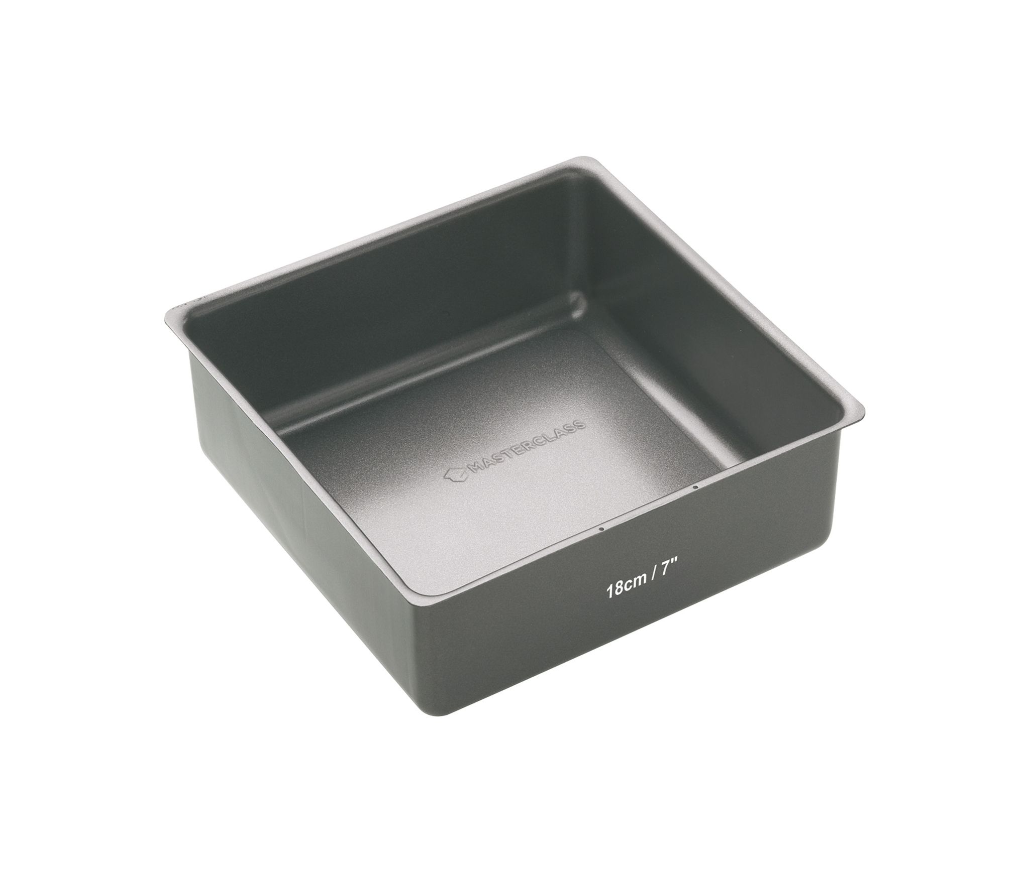 Kitchen Craft Schwarz Quadratische Kuchenform Aster Kcmchb38 Aus Kohlenstoffstahl 18 Cm