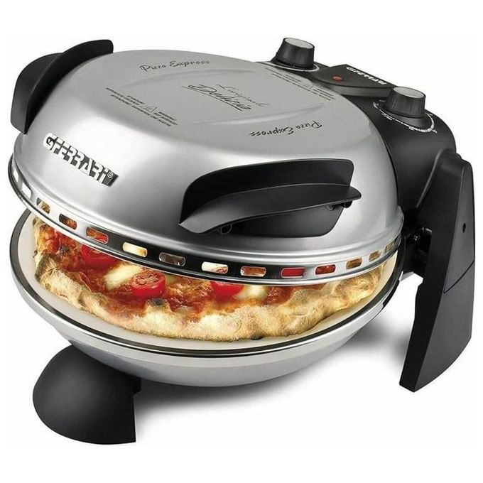 G3ferrari Silberfarben Pizzaofen "Delizia G1000606 Silber Inkl. Pizzaschaufel + Rezeptheft" Bis 400 C Mit Pizzastein – Die Ikone Unter Den Pizzaöfen von Baur - Image 7