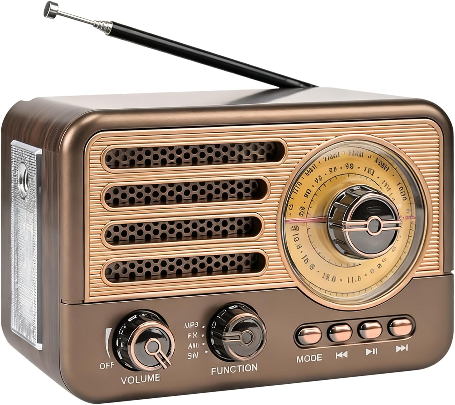 Radio A Manovella, Portatile, Power Bank, 5000 Mah, Per Uso Interno, Radio Di Emergenza Portatile A Manovella Da 5000 Mah Con Altoparlante Bluetooth