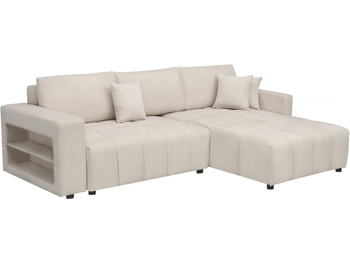 Palozi Sofa – Canapé D'Angle Convertible 3 Places En Tissu Chenille