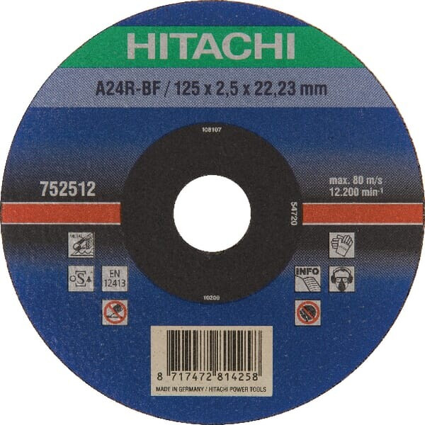 752512 - Trennscheibe , 125 X 2, 5 X 22, 2 Mm, Metall - Hikoki