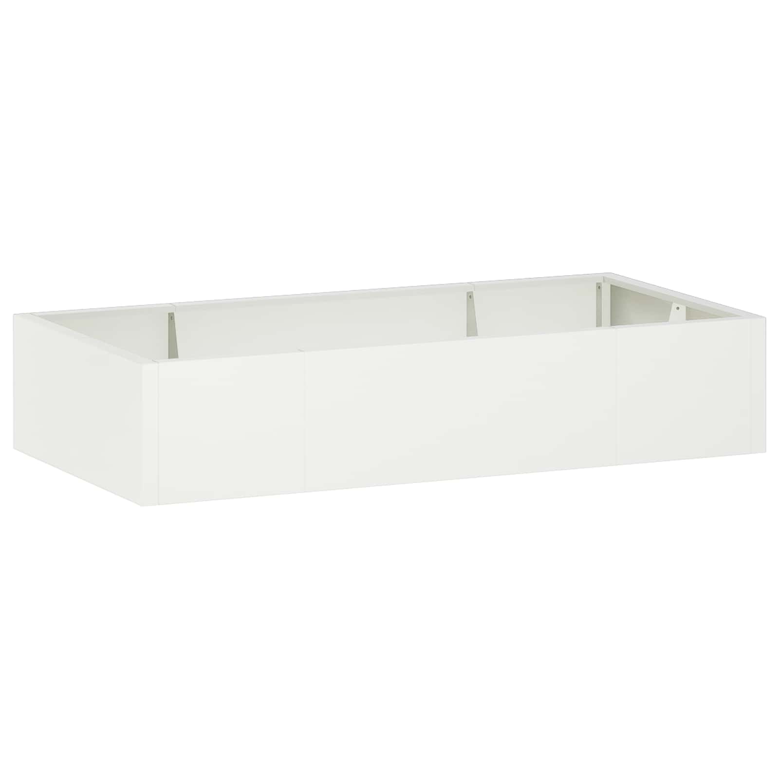 Vidaxl Weiß Stützmauer 6 Stk. 200 X 100 X 40 Cm Stahl