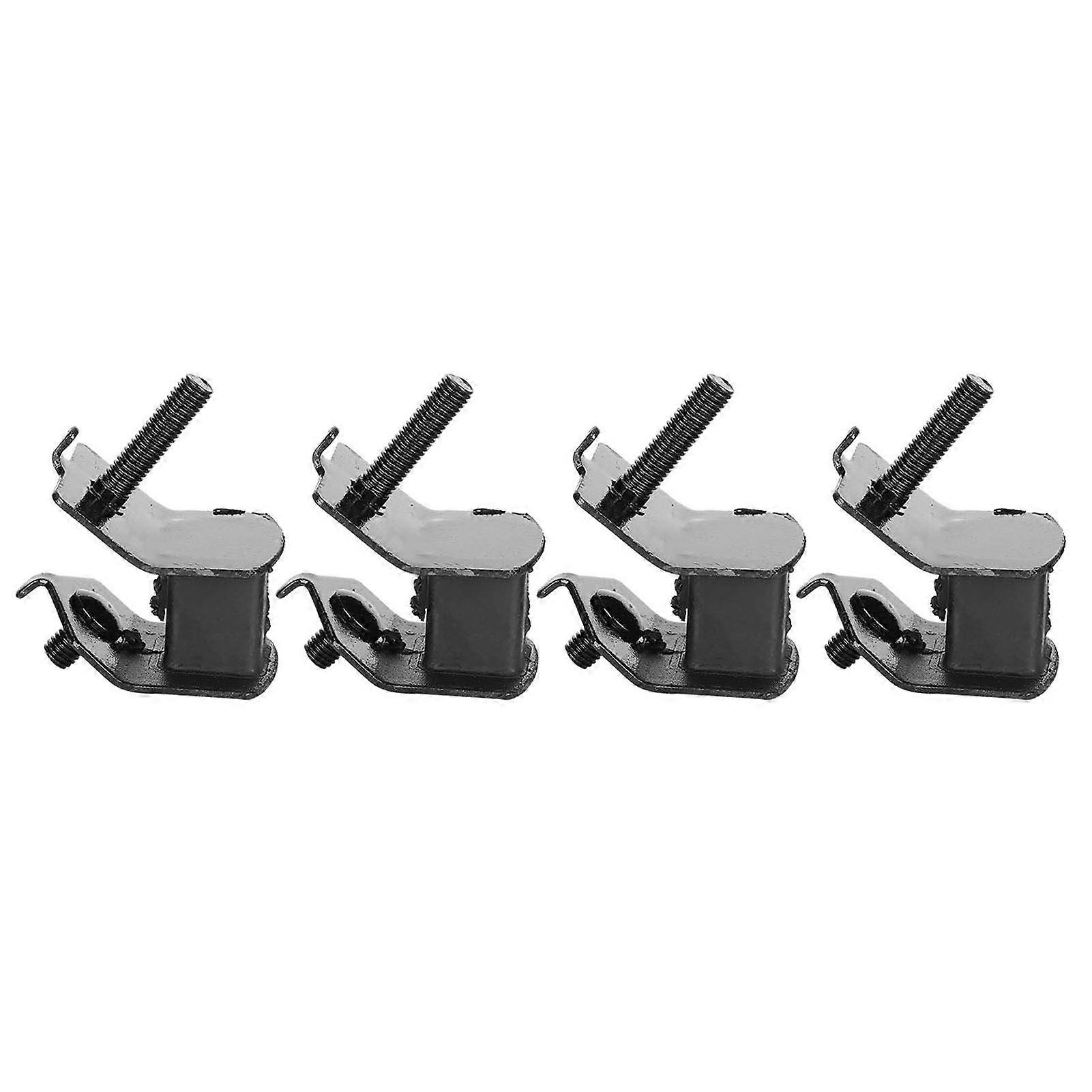 Repose-pieds amortisseurs pour groupe électrogène essence, fer, lot de 4