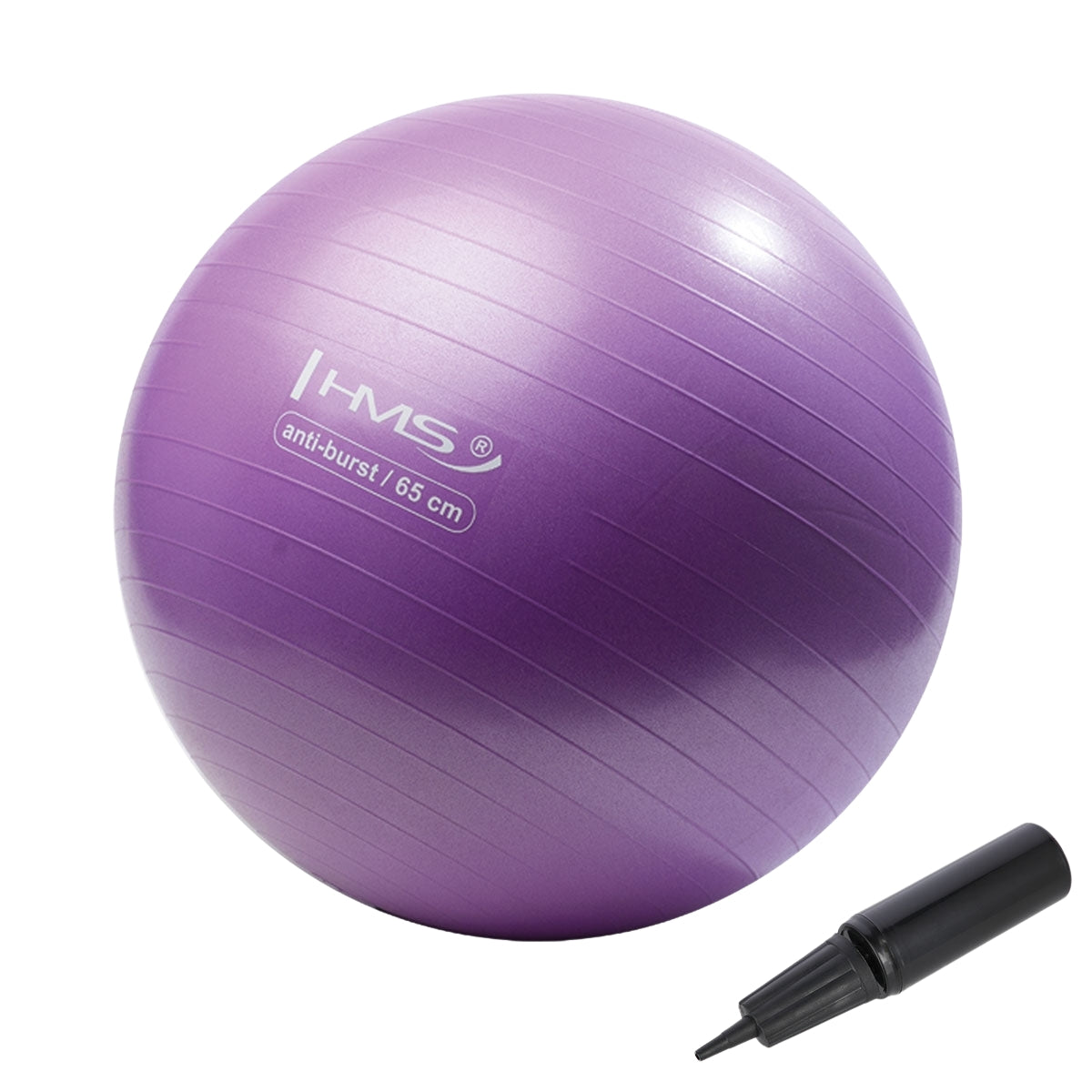 Northix Violett Lila Gymnastikball, 65 Cm - Platzsicher, Rutschfest
