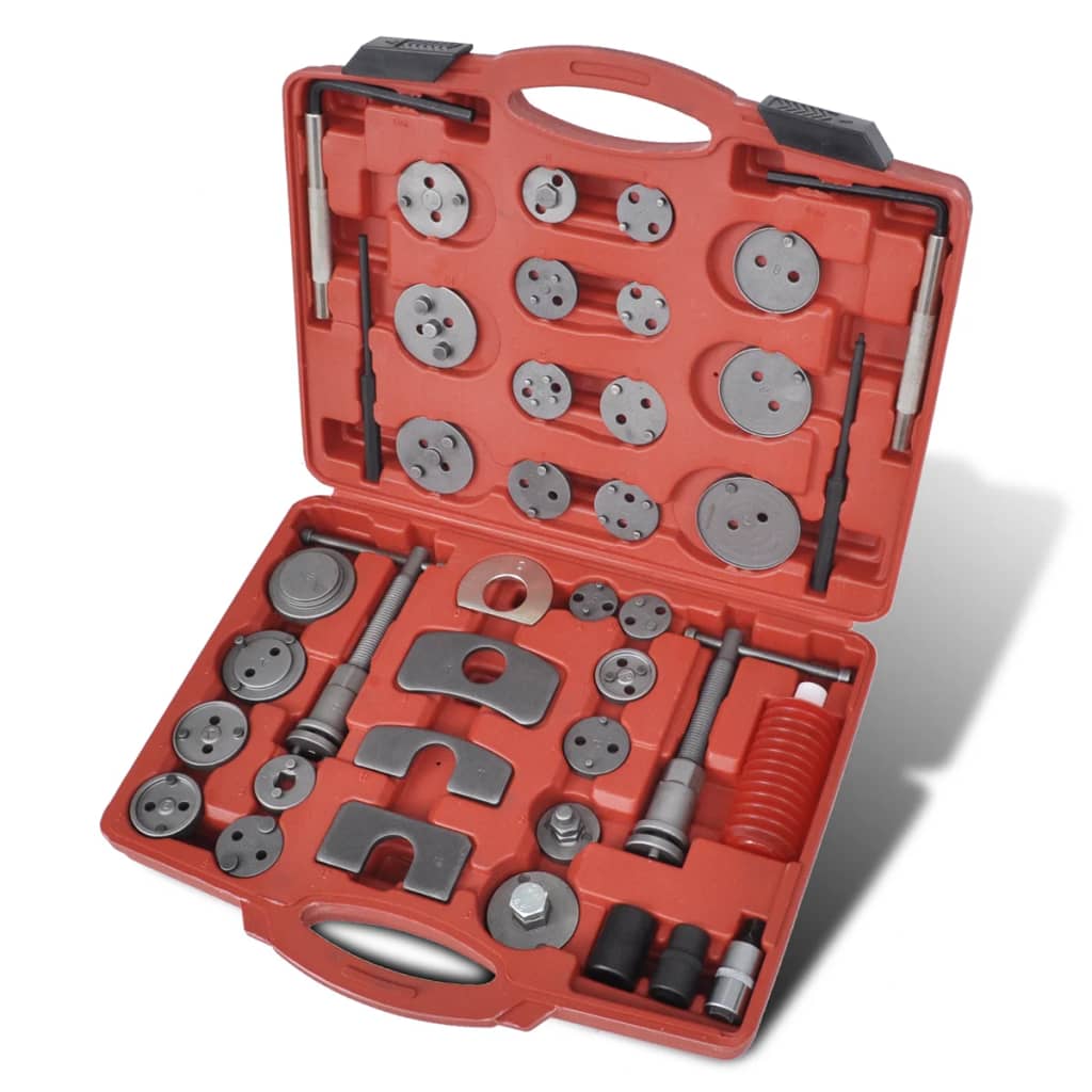 Brake Caliper Piston Wind Back Tool Kit 40 Pcs Vidaxl