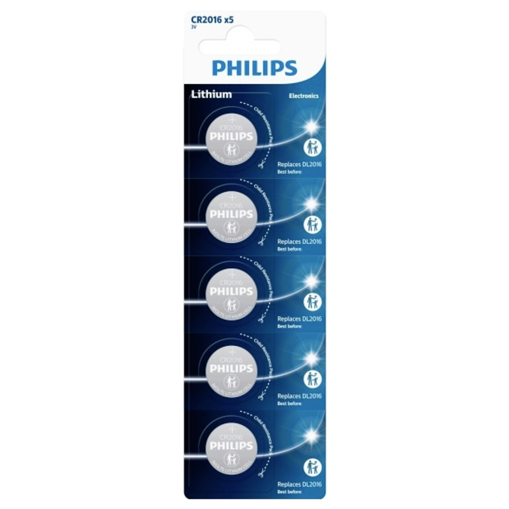 Philips Lithium CR2016 (5 Stk., CR2016, 75 mAh), Batterien + Akkus - Bild 2