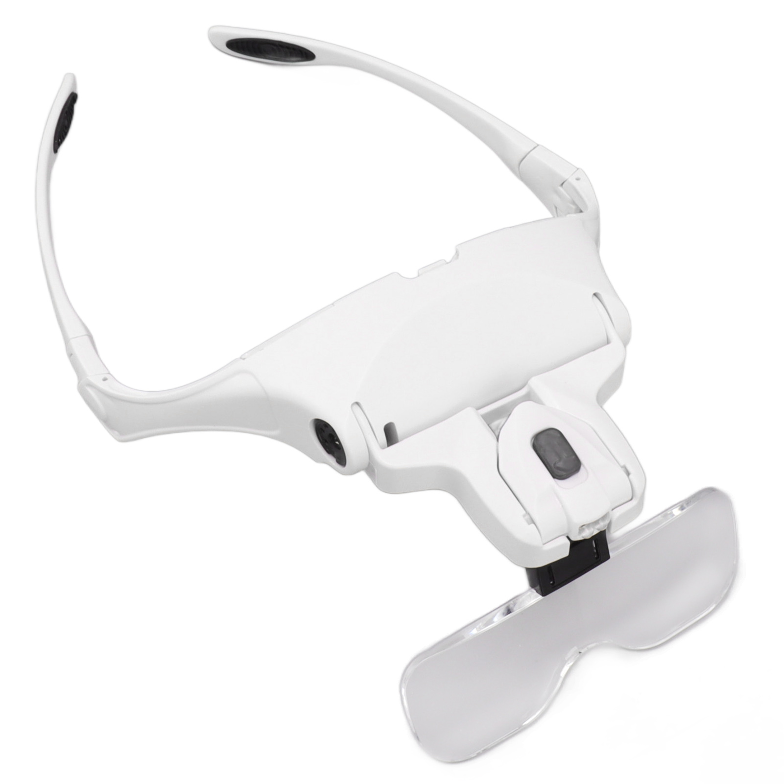 Loupe frontale LED à 5 lentilles interchangeables, grossissement 1x à 3,5x, cadre ABS