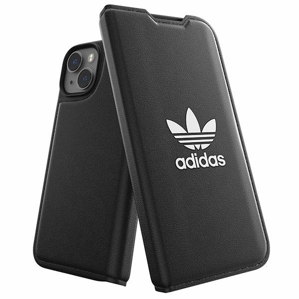 Adidas OR Booklet Case BASIC Hülle für iPhone 14/15/13 6,1 (schwarz/weiß) 50181 - Bild 2