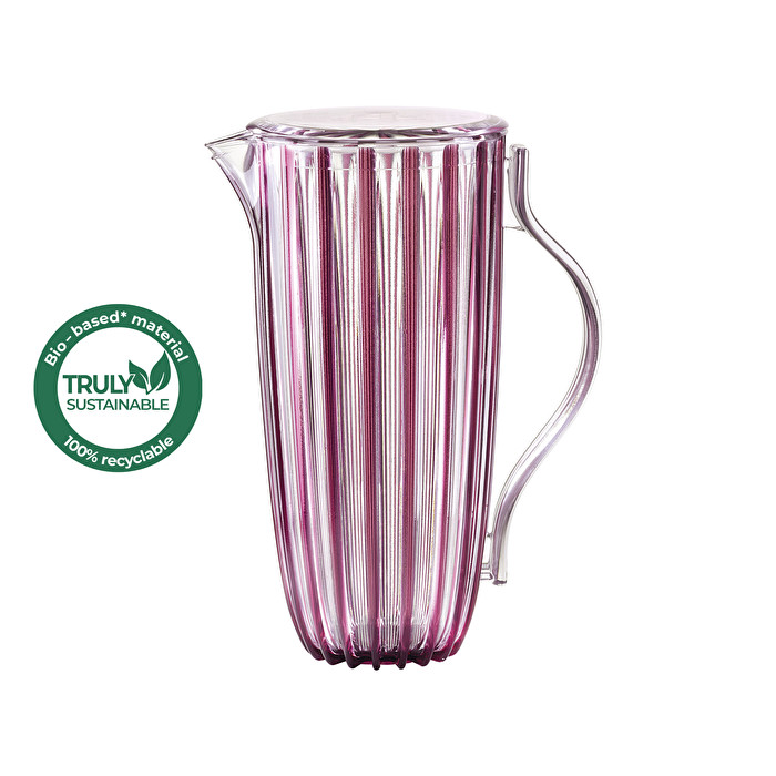 GUZZINI - Karaffe Mit Deckel "Dolcevita" , Bio-Based Plastic, Amethyst, 19,5x13xh27 - Bild 4