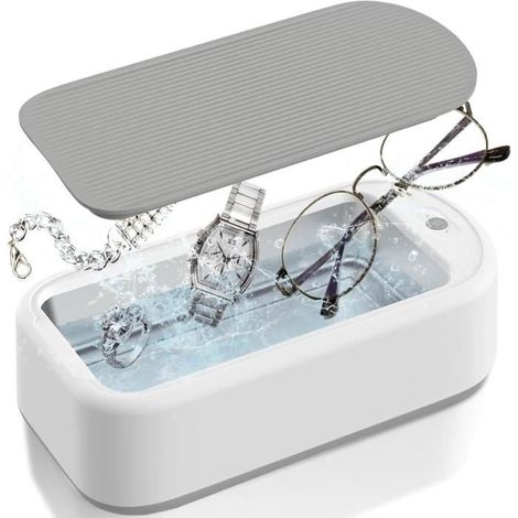 Nettoyeur à ultrasons 600 ml, 45000 Hz, 3 modes de nettoyage, pour bijoux, montres et lunettes