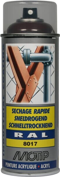 European Aerosols Ral 8017 Acrylspray Schokoladenbraun Motip 07110nd
