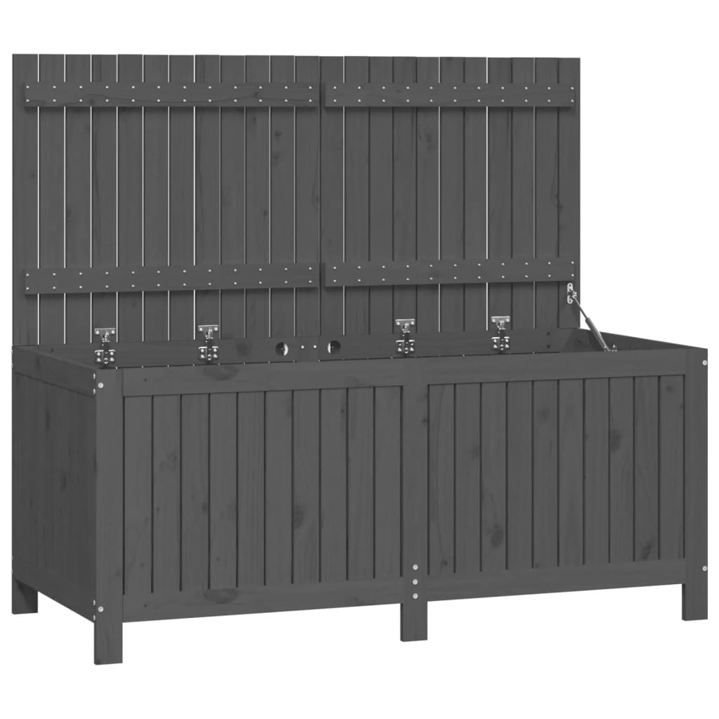 Vidaxl - Contenitore Da Giardino Grigio 147x68x64 Cm Legno Massello Pino VIDAXL