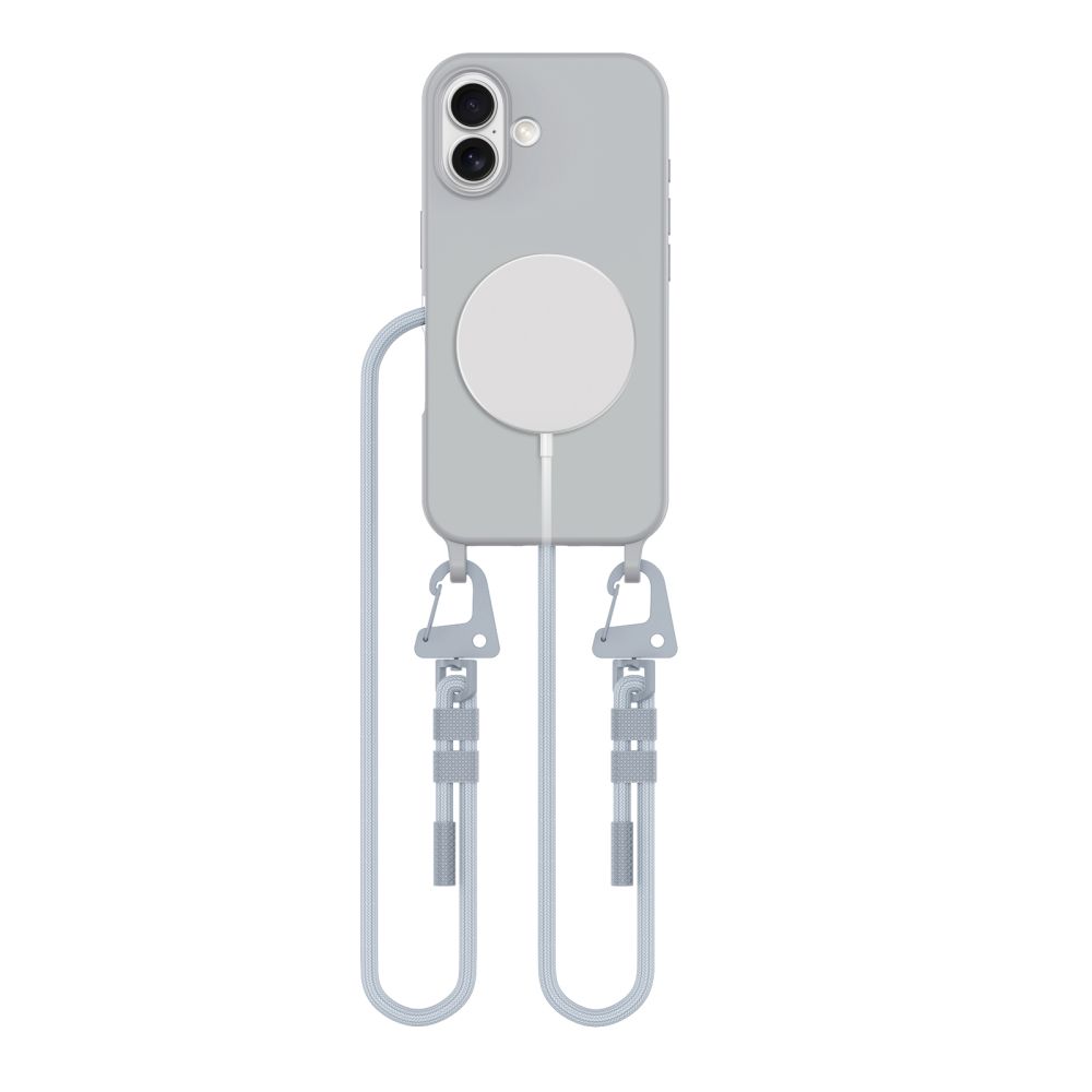 Tech-Protect MagNecklace MagSafe Case for iPhone 16 - Gray - Bild 2