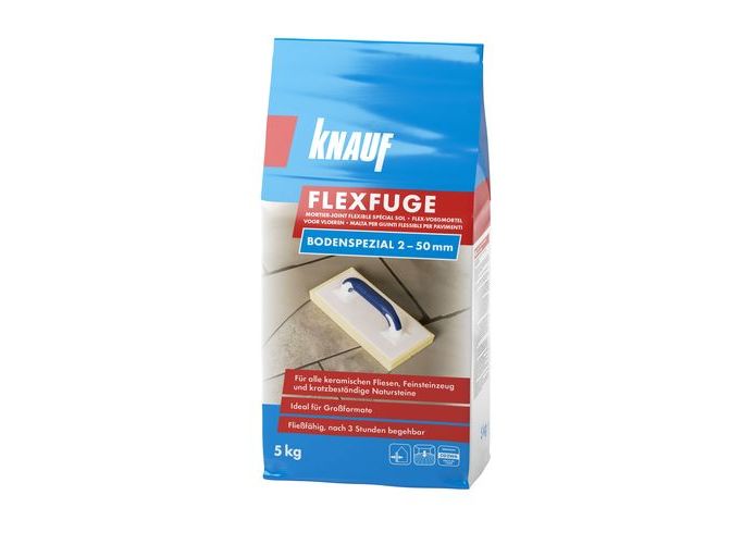 Fugenmörtel Flexfuge Bodenspezial 2 - 50 Mm Basalt 5 Kg Fugenmörtel - Knauf