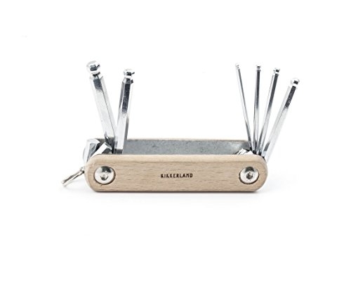 Multifunktionswerkzeug Kikkerland Cd117 Beechholz Stahl Kompakt Ergonomisch
