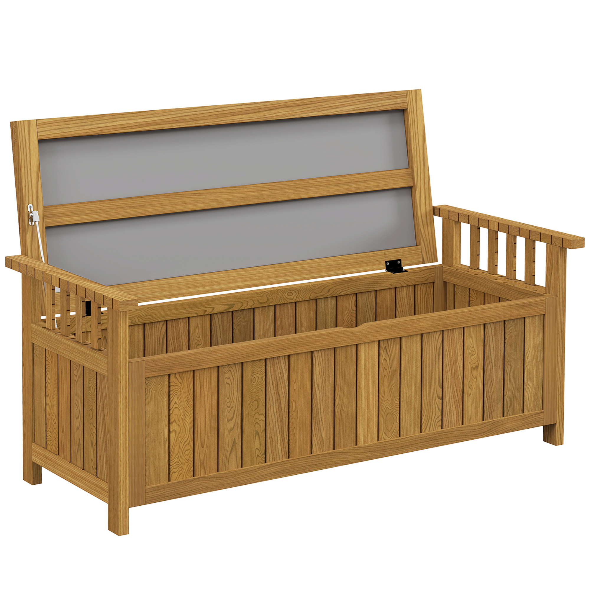 Banc De Jardin 2 Places En Bois Avec Espace De Rangement 151 L Et