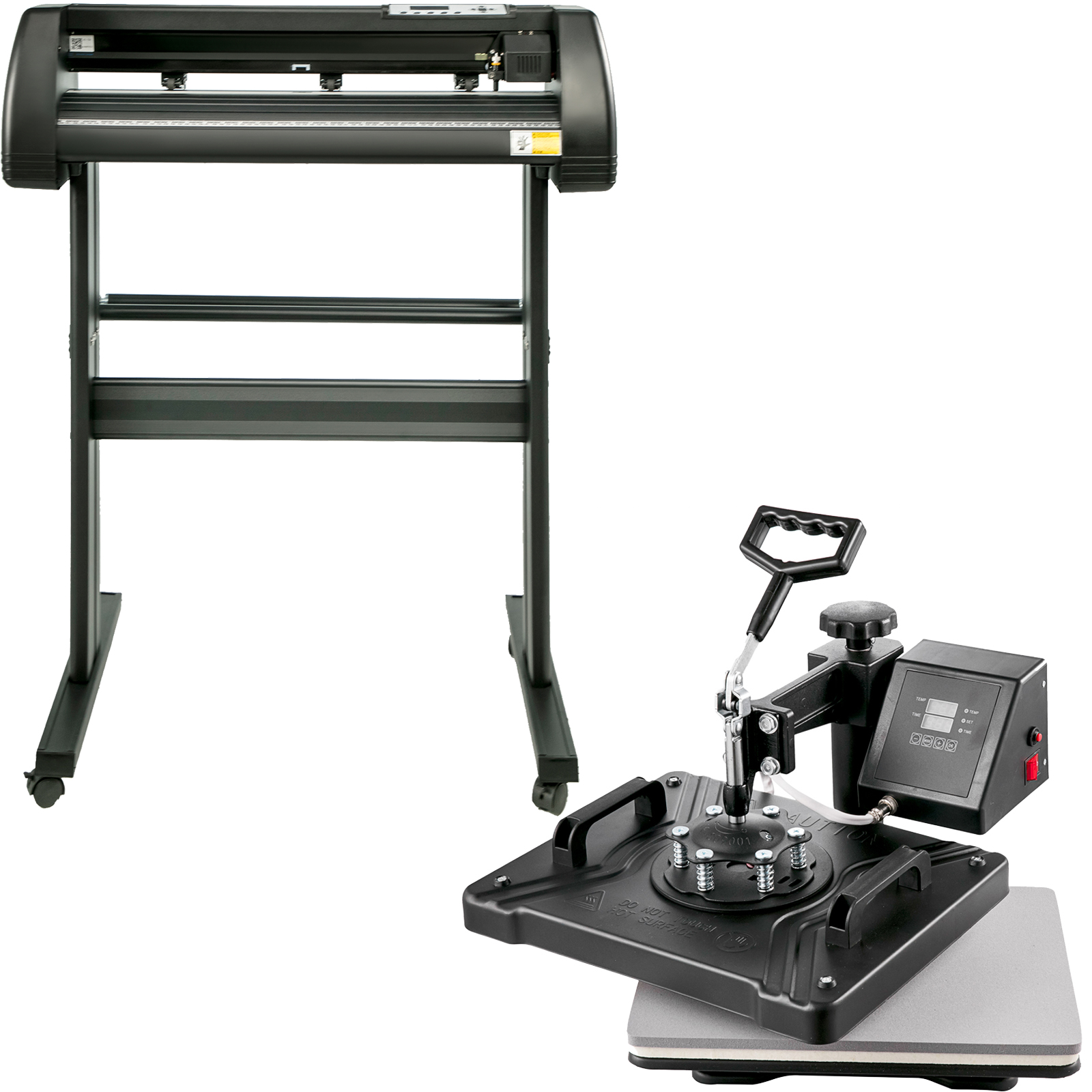 Mophorn Pressa Di Calore 220v Con Macchina Da Taglio Per Vinile Da 34 Pollici E Software Signmaster, Pressa A Caldo 5 In 1 Da 38 X 30 Cm Con Controller Led Digitale, Plotter Da Taglio