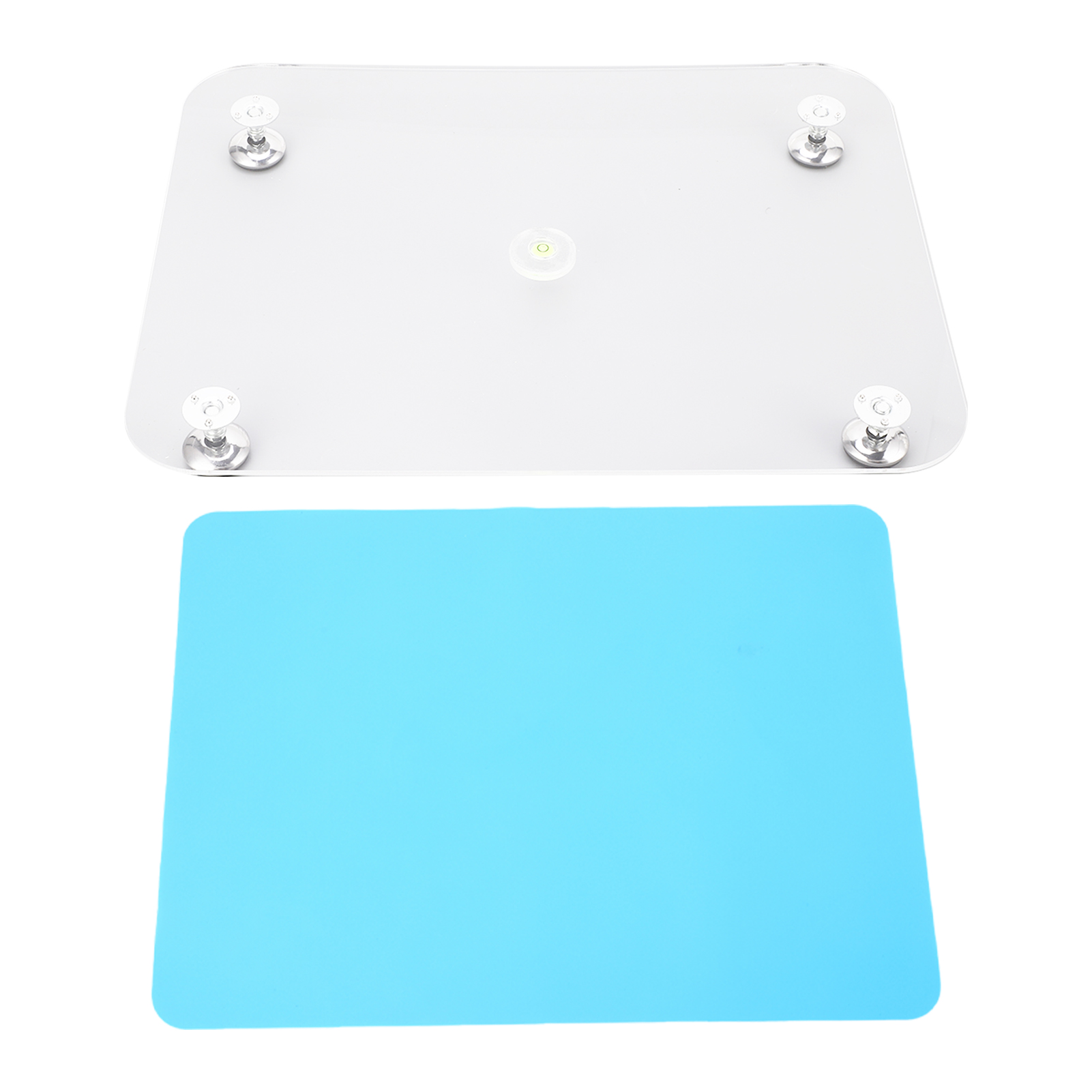 Panneau de nivellement en résine réglable, tapis silicone 400 x 300 mm, bleu