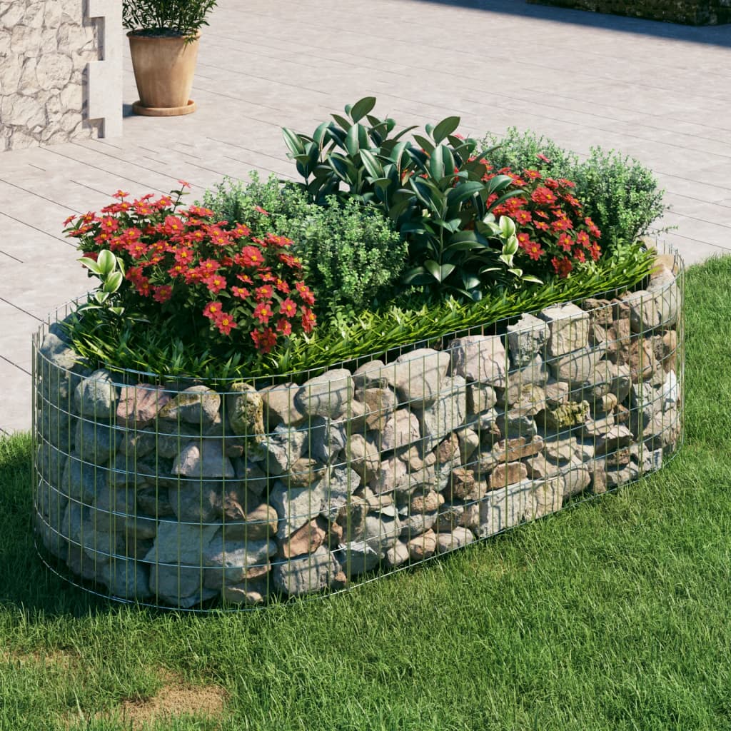 Lit Surélevé À Gabion-jardinière En Cage À Pierre-jardinière À Gabion