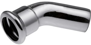 Vsh Versilbert Xpress C-Stahl Bogen 45° I/A 108 Typ C1412, 6208114