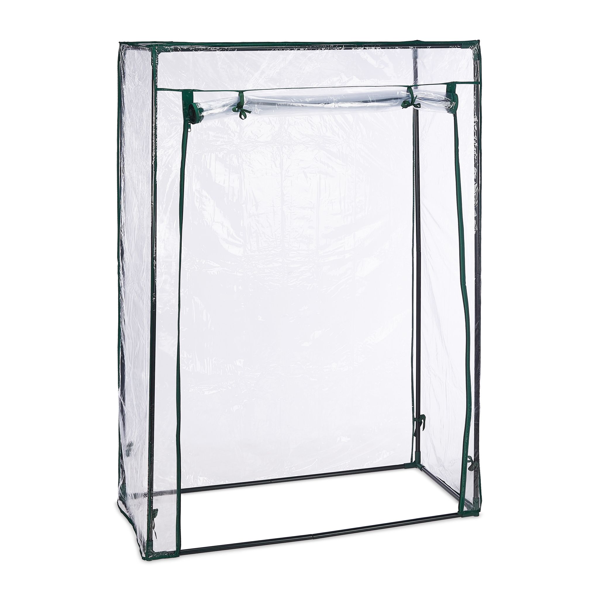 Serra Per Pomodori, Giardino, Balcone, Telo Orto Trasparente, Hlp 150x100x50 Cm, Acciaio E Pvc, Trasparente - Relaxdays