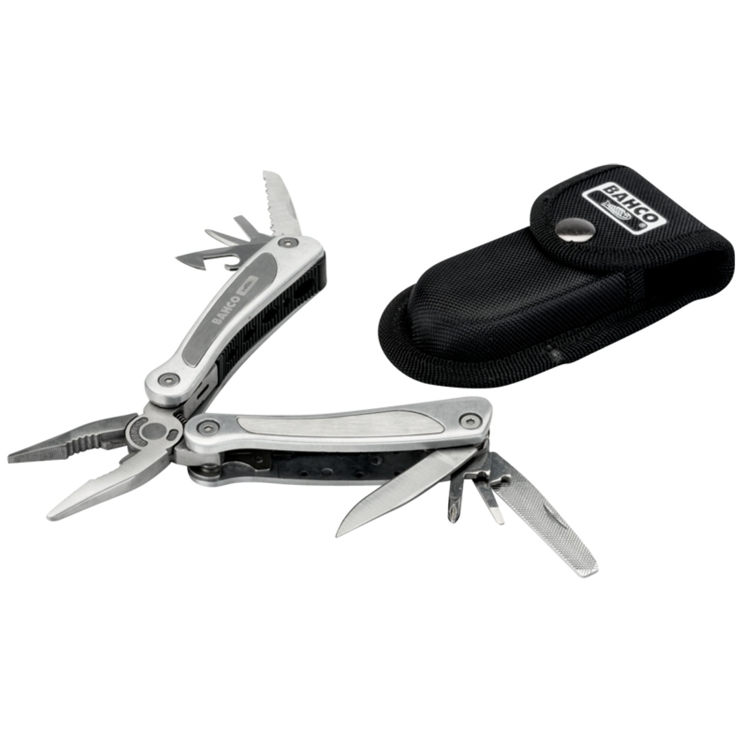 Bahco Versilbert Multifunktionswerkzeug 12 In 1, Aluminium, 165 Mm