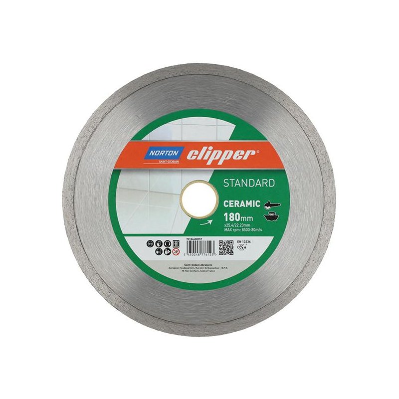 Norton Clipper , Sägeblatt, Diamantscheibe Standard Ceramic Ø180x25,4 Mm - Bild 4