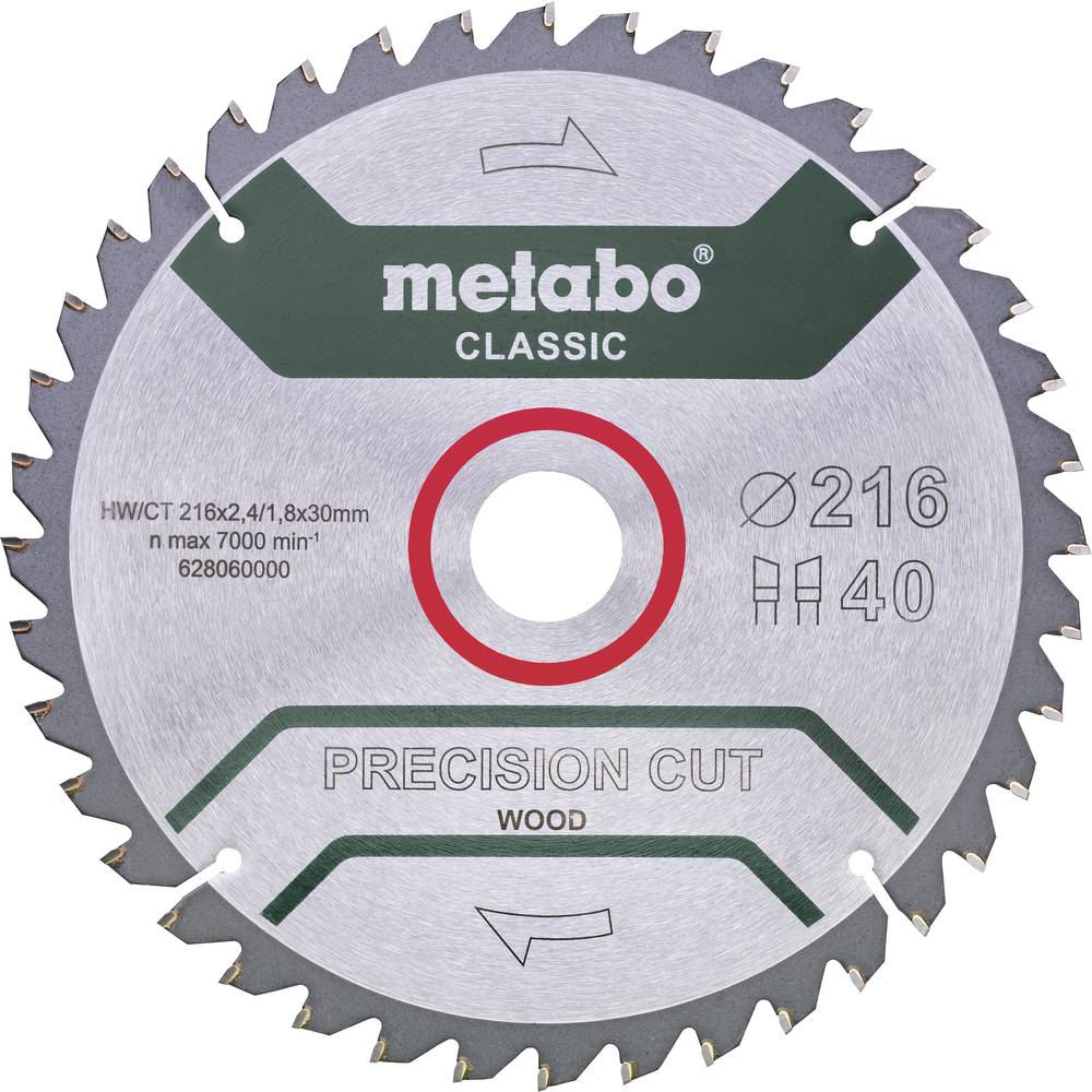 – lame de scie circulaire 216mm 40 dents 30mm alésage – pour bois dur et stratifié – — photo de l’offre ManoMano