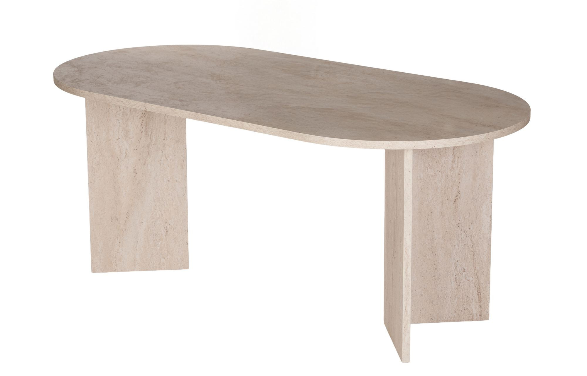 Habitat Et Jardin – Table De Salle À Manger Ovale En Bois Mélaminé