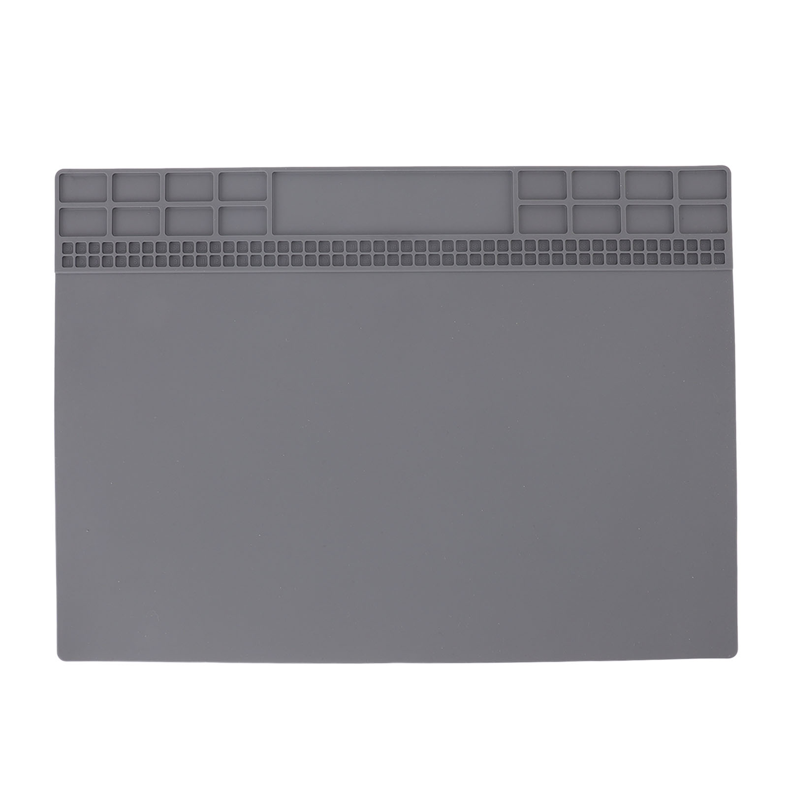Tapis de soudure en silicone isolant, résistant à 500 °C, antidérapant, 98 trous de rangement, 17 zones couvertes