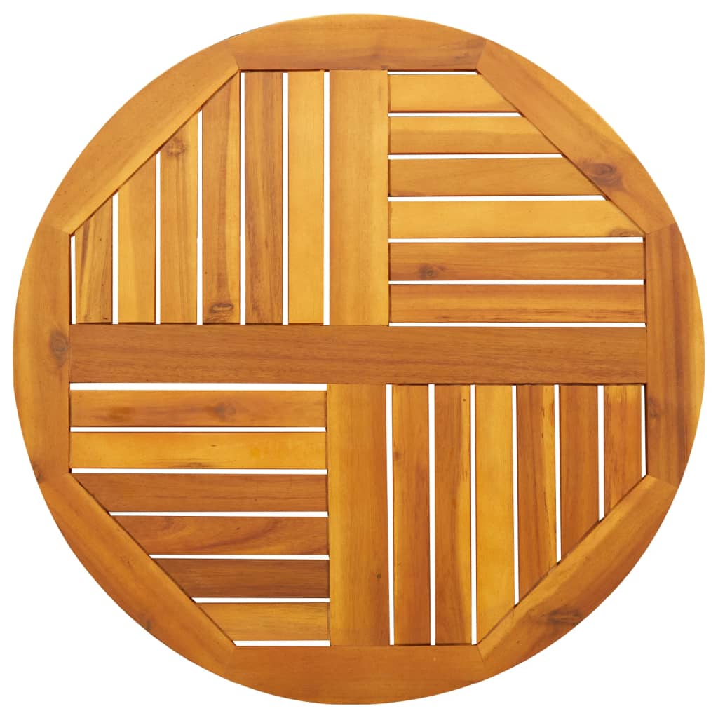 Dessus De Table Ø70x2 Cm Rond Bois Massif D'Acacia - Vidaxl