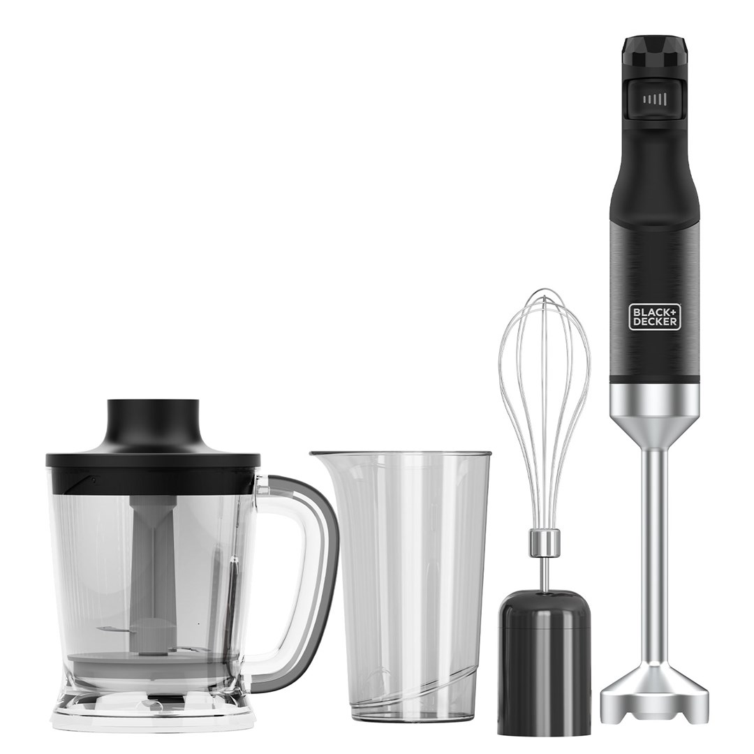Black & Decker BXHBA1501E, Stabmixer, 1500 W, Schwarz, Transparent - Bild 6