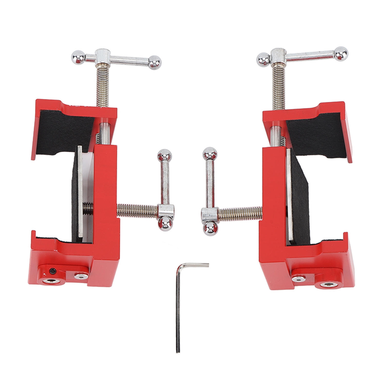 Serre-joint pour meubles en alliage d'aluminium, serrage ferme, lot de 2