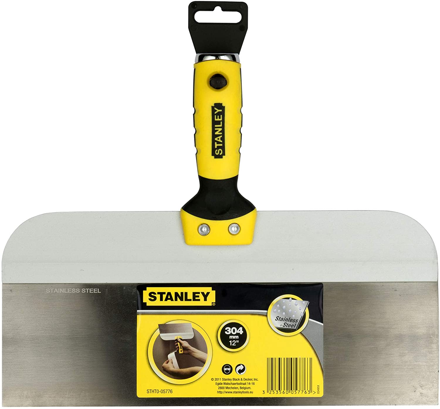 STANLEY Flächenspachtel, Stahl, geeignet für glatte Oberflächen - gelb - Image 4