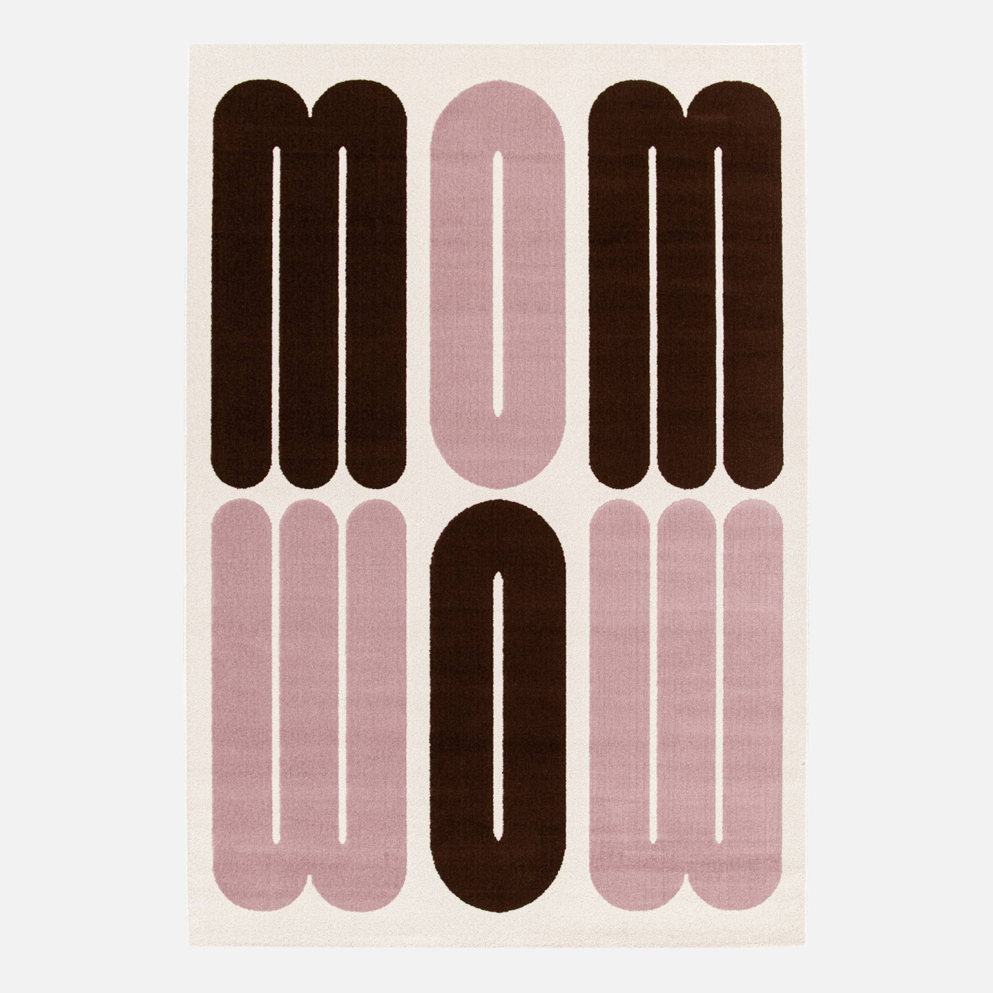 Sweeek Indoor Rug With Pink And Brown Graphic Pattern 170x120cm - Nola
