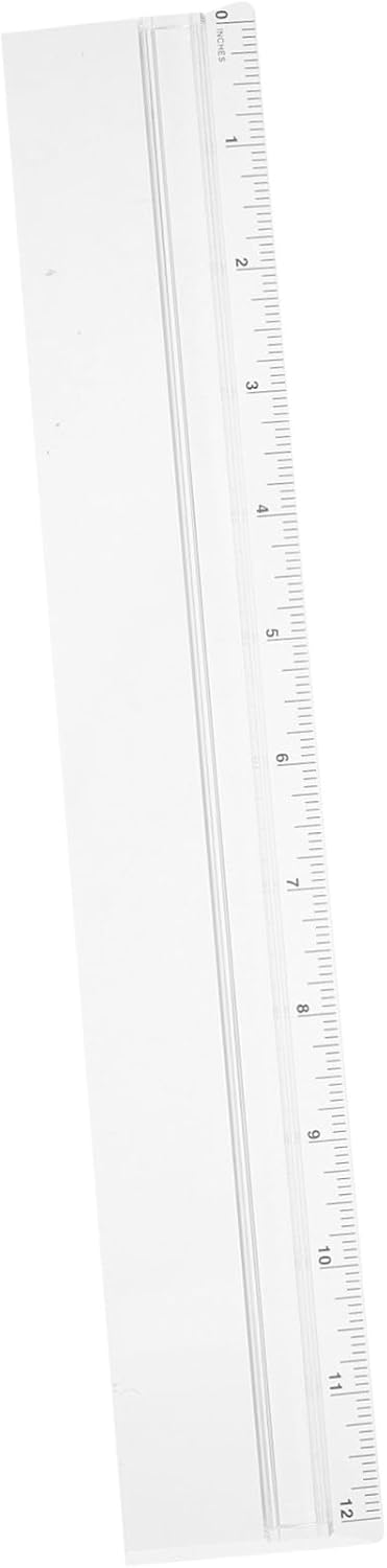 Règle loupe transparente avec échelle de mesure et graduation, pour dessin et lecture de précision