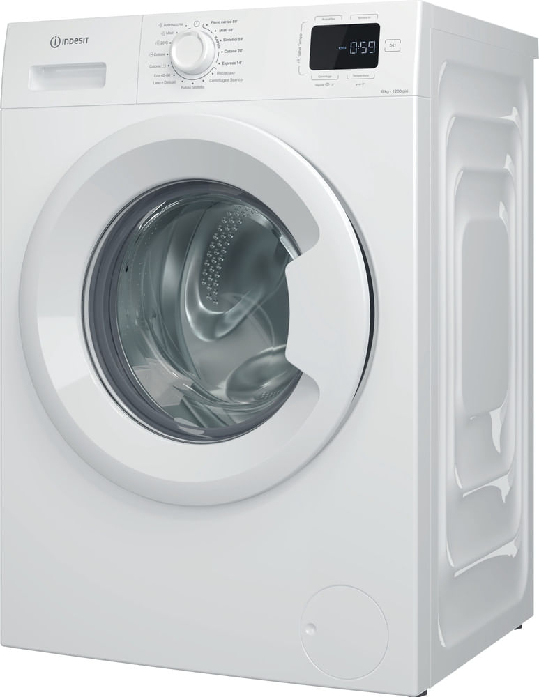 Indesit - Lavatrice 8kg Carica Frontale 1200 Giri Classe A Bianca Im 862 My Time It