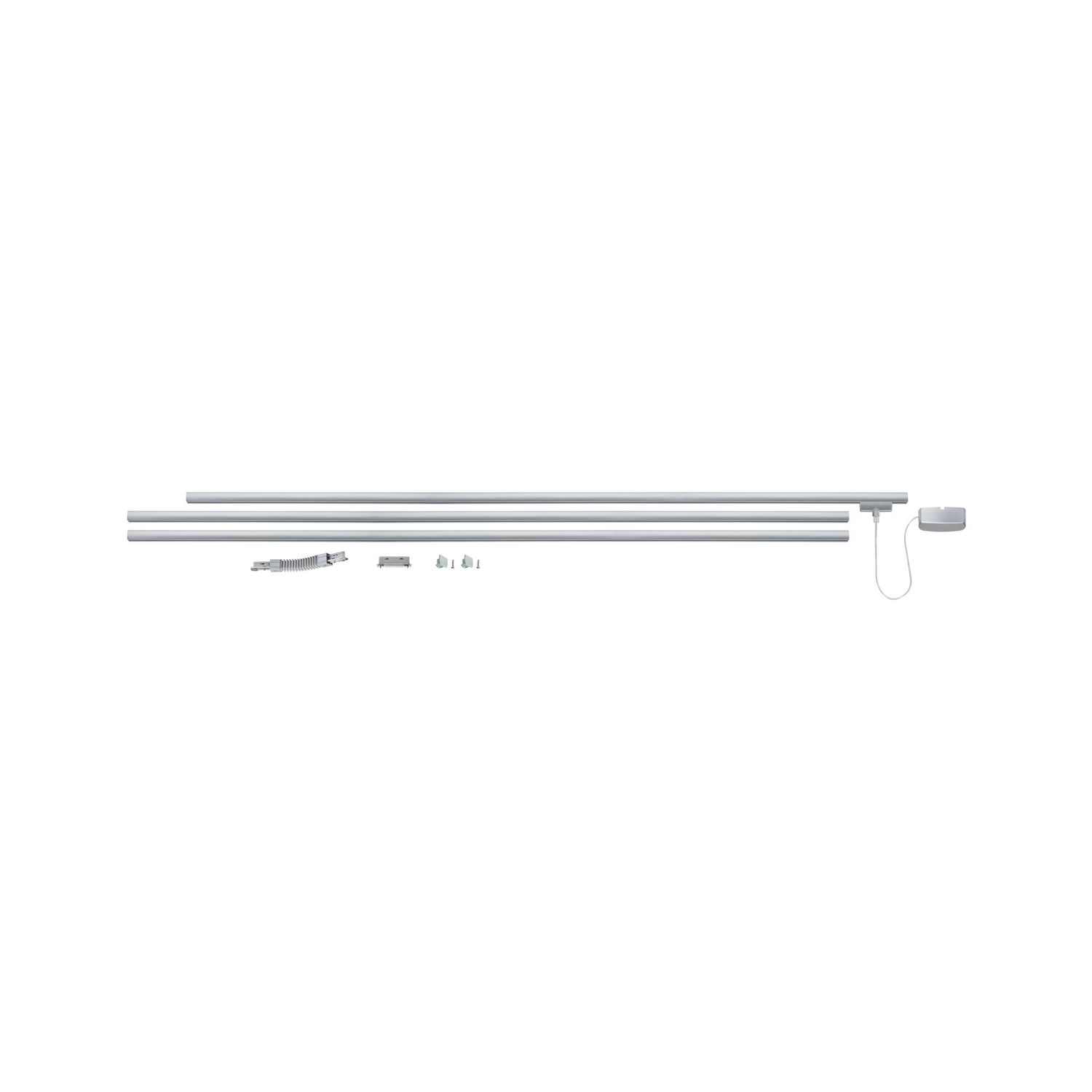 Paulmann URail Schienen-System-ZUB Basissystem 230V Chrom matt 3x1m - Image 5
